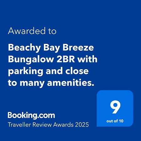 Beachy Bay Breeze Bungalow 2Br With Parking And Close To Many Amenities.